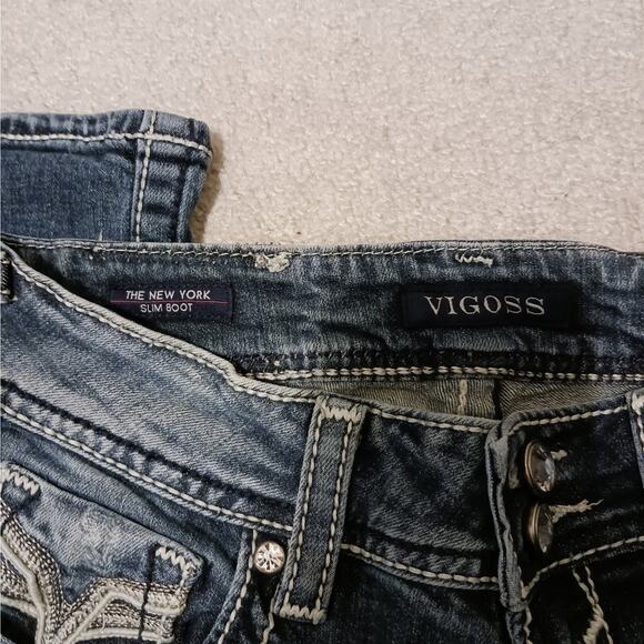 Vigoss The New York Slim Bootcut Jeans Sz 5/6 - Picture 10 of 10